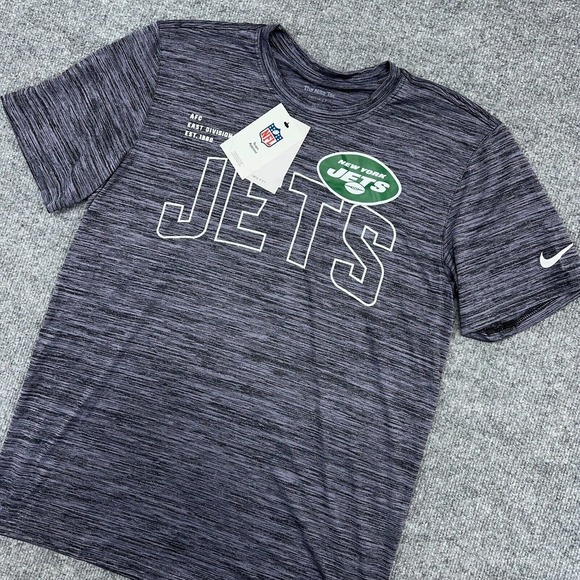 Nike Other - New York Jets Nike T-Shirt Men M Dri-Fit Gray Velocity Arch Performance Pullover